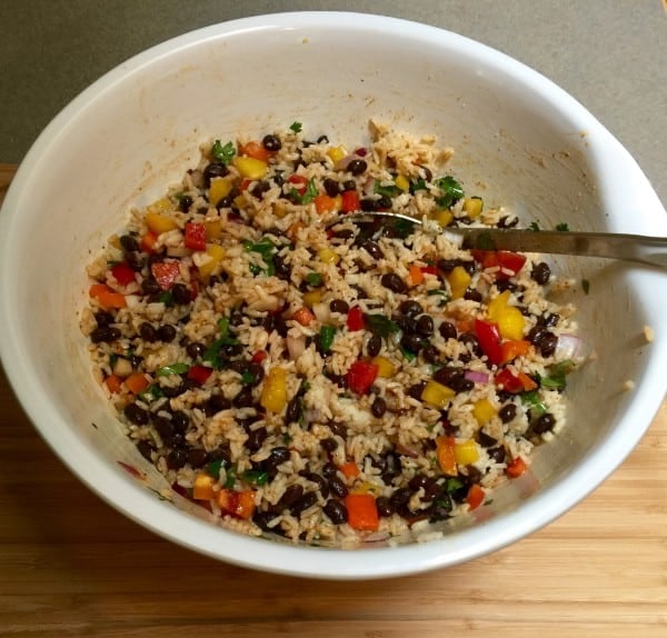 Black Bean And Rice Salad - The Hungry Bluebird