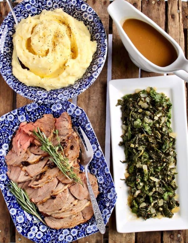 Mustard and Herb Roasted Leg of Lamb Recipe adapted from Julia Child