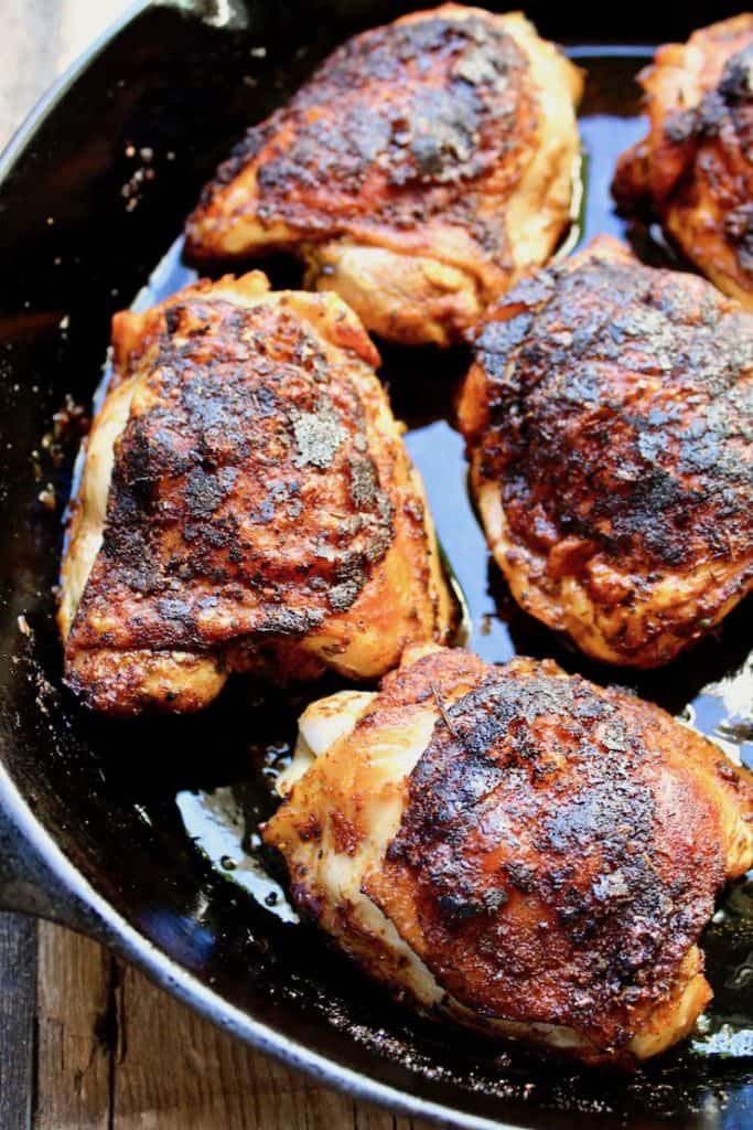 Cast Iron Skillet Cajun Chicken Thighs Recipe