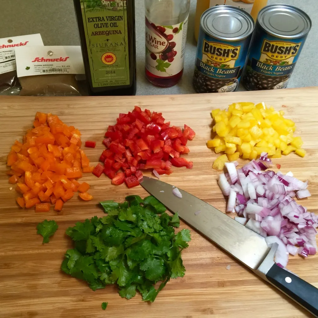 Black Beans and Rice Salad