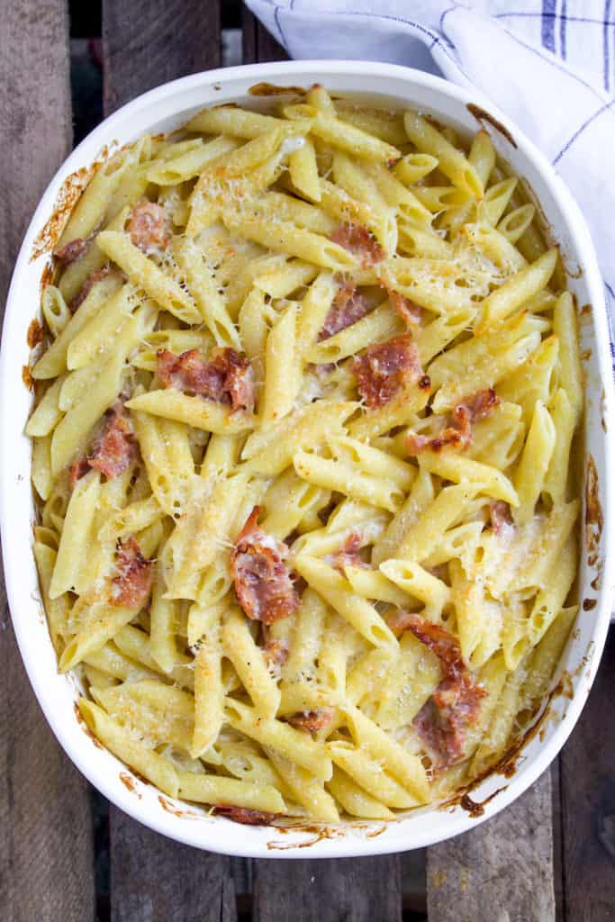 Penne With Prosciutto And Parmesan Cream Recipe