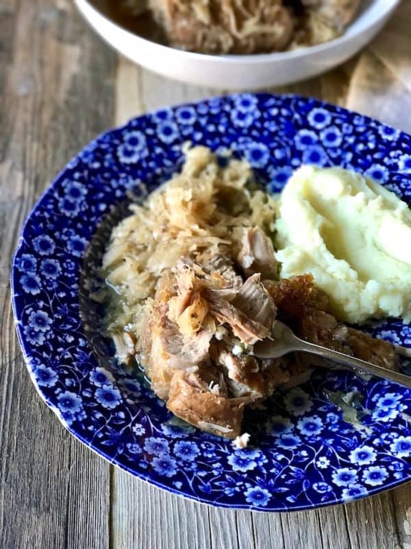 Braised Pork and Sauerkraut with Brown Sugar