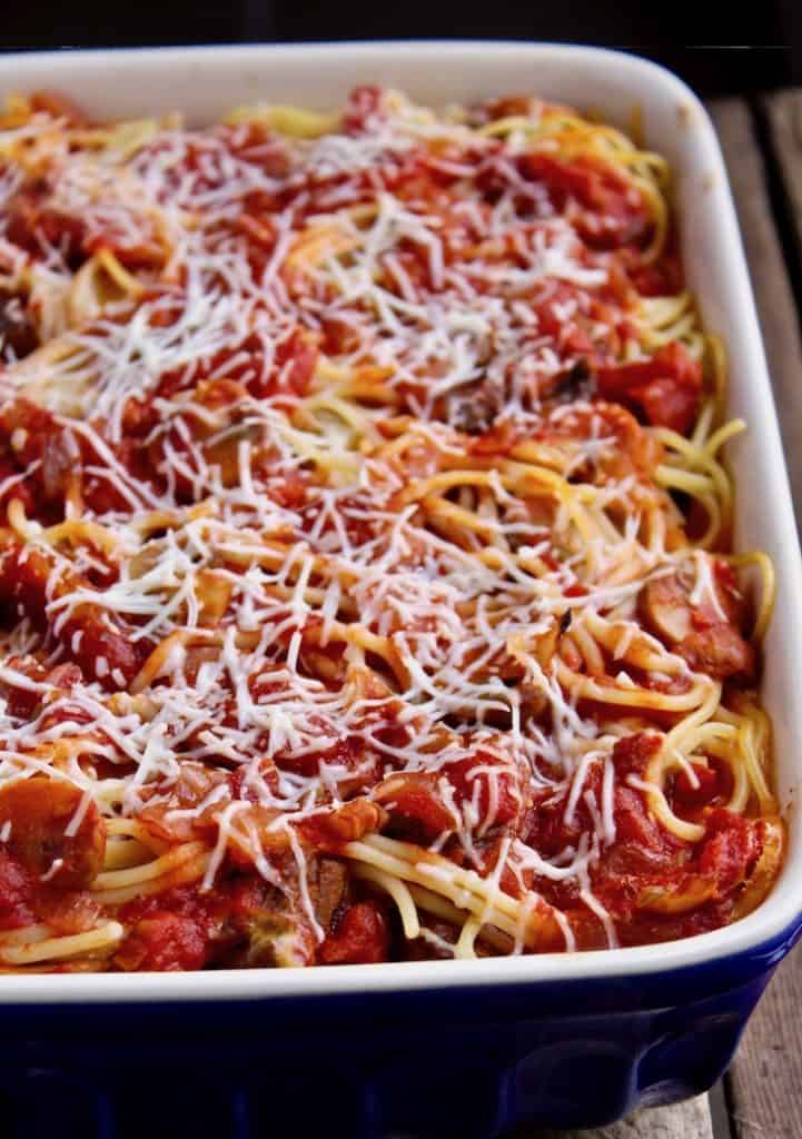 Italian Baked Spaghetti Recipe