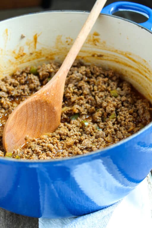 Sloppy Joes Recipe with Ground Beef and Sausage the hungry bluebird