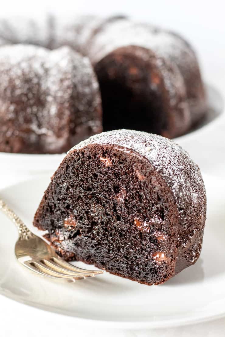 Chocolate Chip Bundt Cake (With Cake Mix) - The Shortcut Kitchen