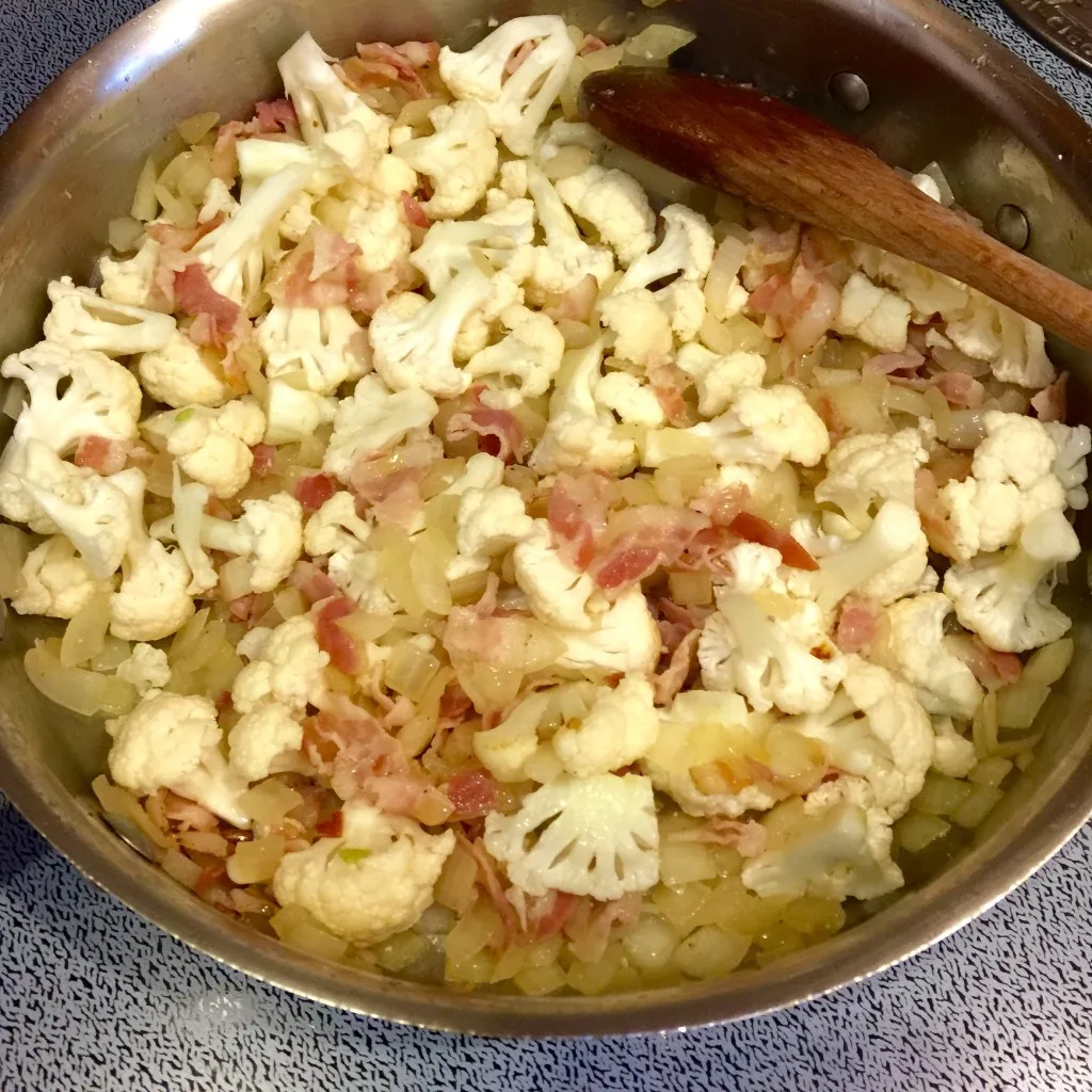 Orecchiette with Pancetta, Cauliflower and Bread Crumbs