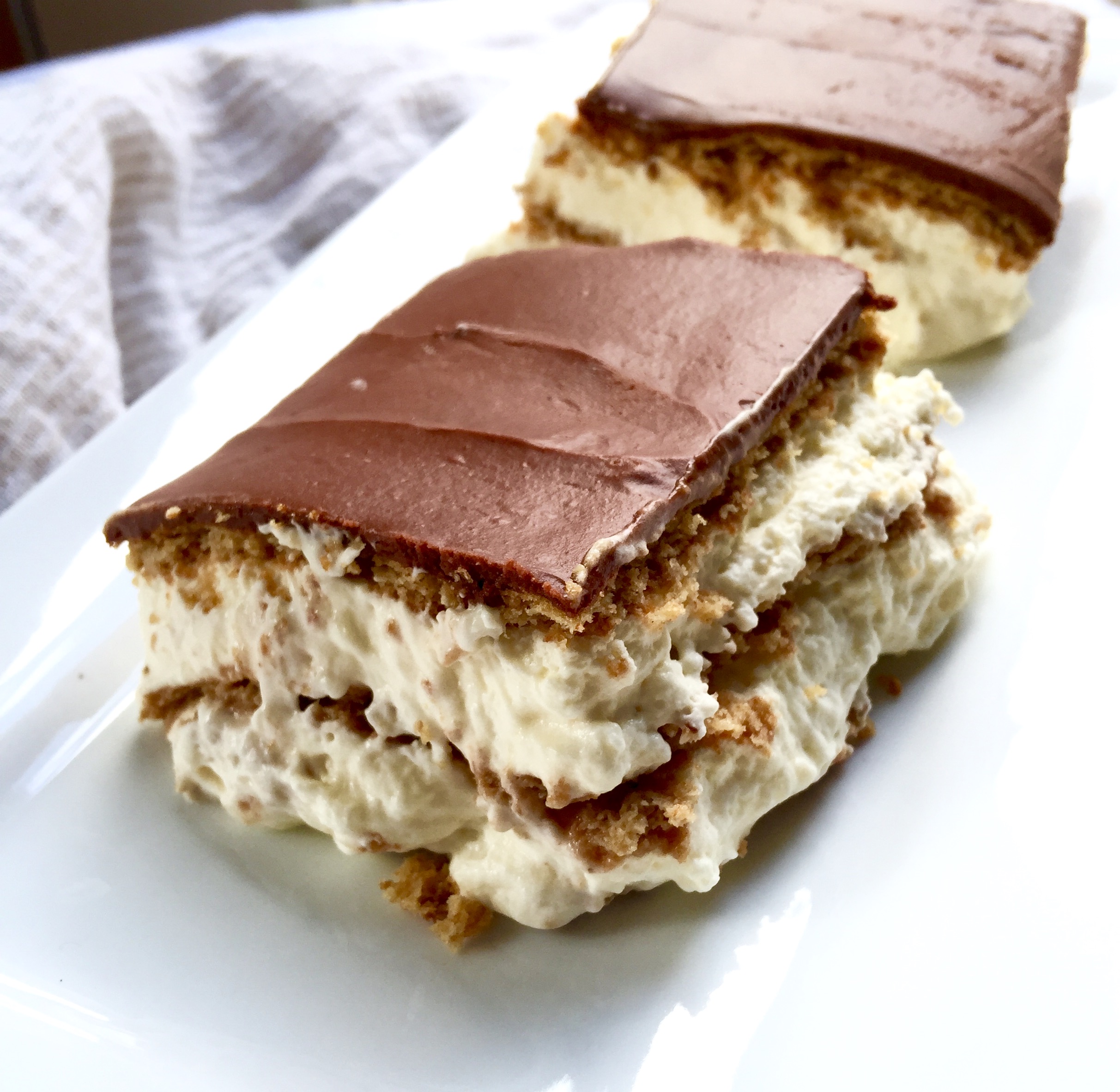 Chocolate clair Cake Recipe No Bake Refrigerator Cake 