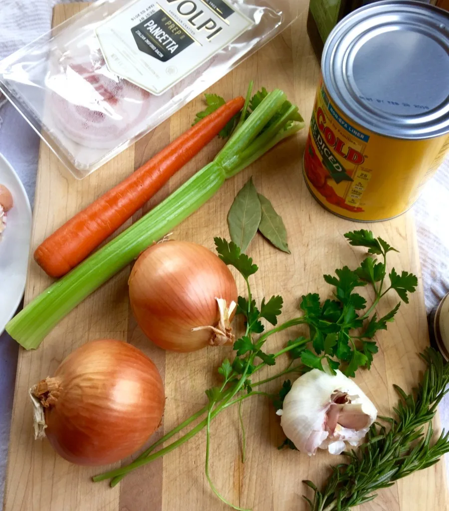 Chicken Braised with Pancetta and Tomatoes