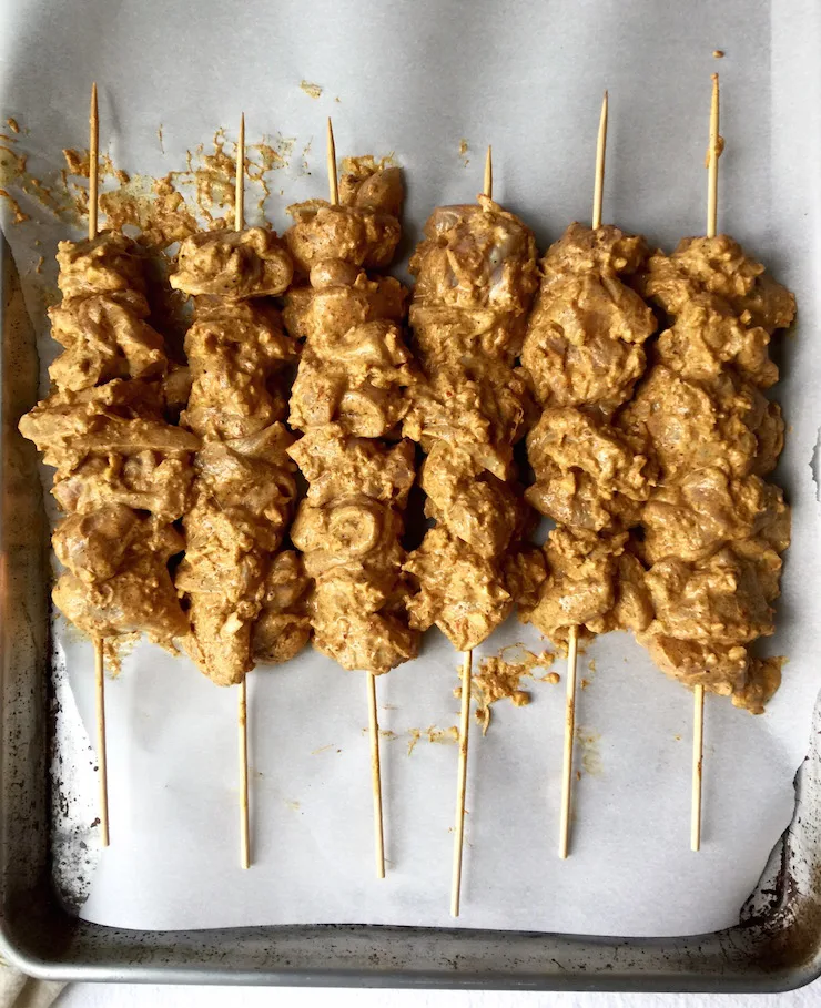 Middle Eastern Chicken Skewers