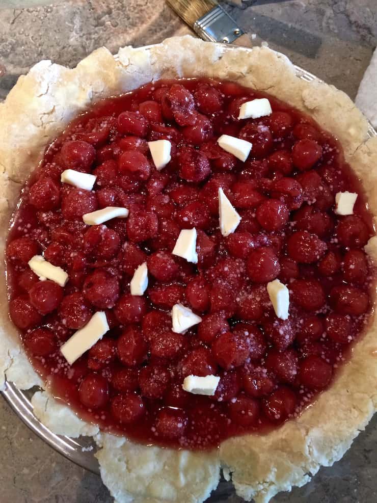 Homemade Cherry Pie with Fresh or Canned Tart Cherries