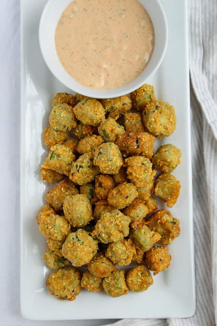 Fried Okra with Louisiana Rémoulade Sauce Recipe
