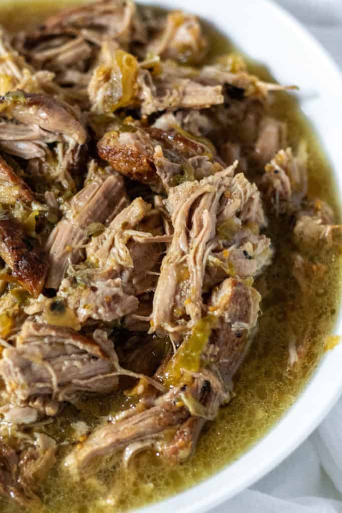 Easy Slow Cooker Pork Chile Verde the hungry bluebird