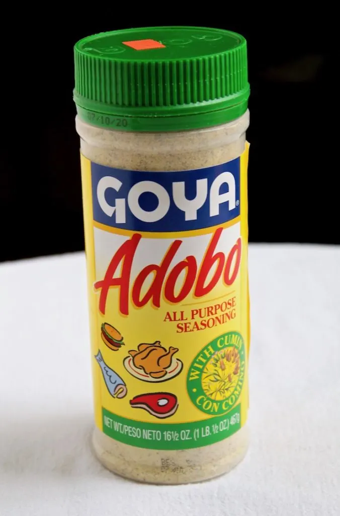 Goya adobo seassoning for steak.