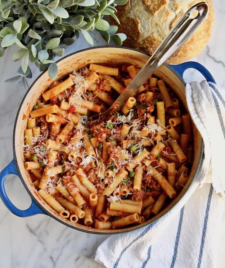 Creamy Italian Sausage Peasant Pasta