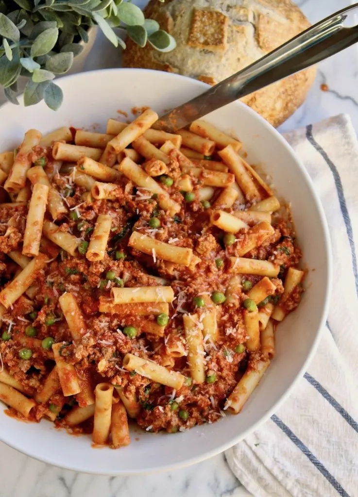 Creamy Italian Sausage Peasant Pasta