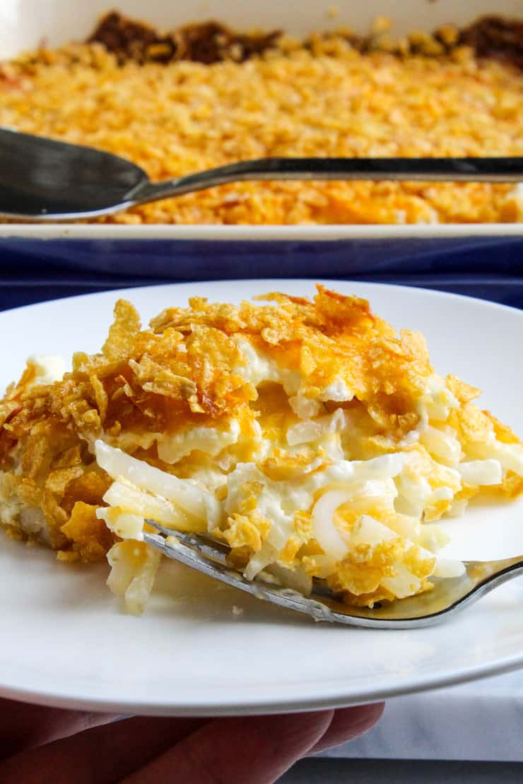Cheesy Potatoes Hash Brown Casserole or Funeral