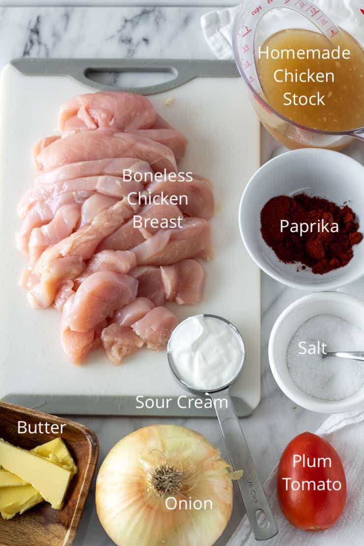 Overhead photo of ingredients labeled with text.