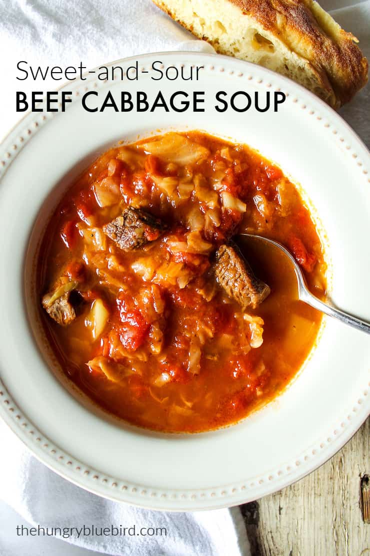 SweetandSour Beef Cabbage Soup Recipe with Short Ribs