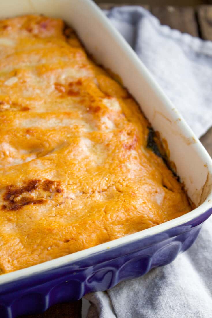 Pumpkin Sausage Lasagna with Swiss Chard the hungry bluebird