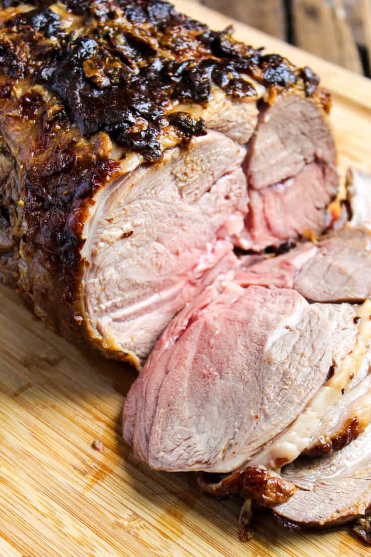 Mustard and Herb Roasted Leg of Lamb