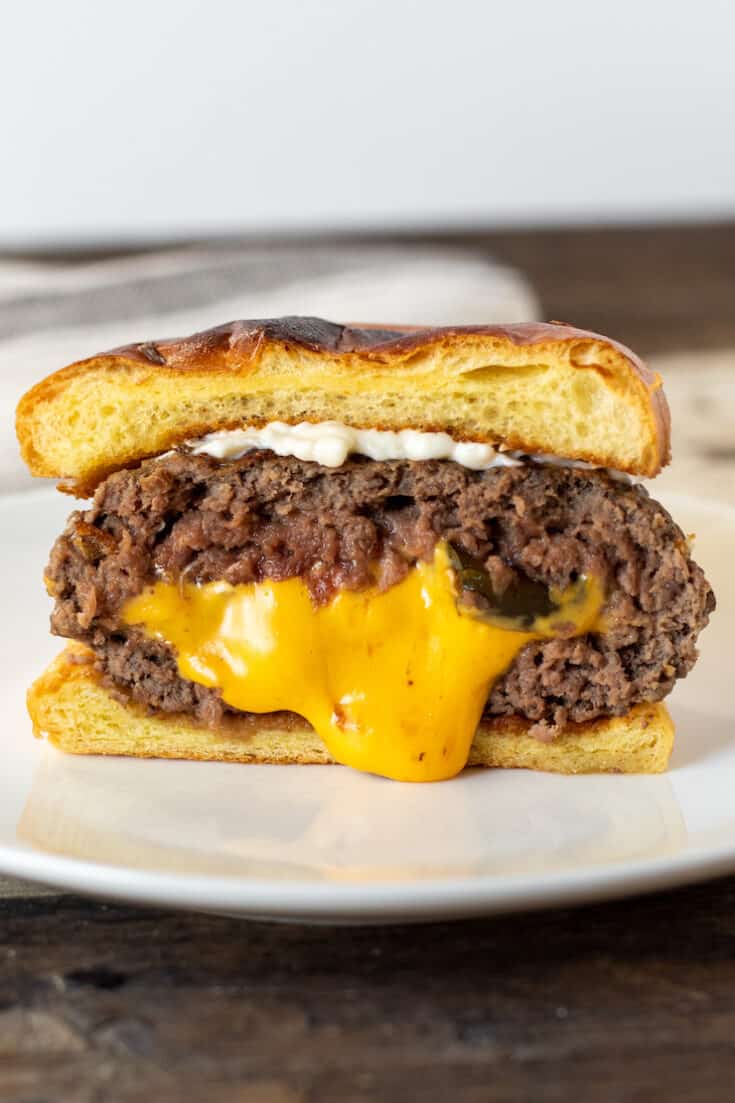 Juicy Lucy Burger Recipe (Twin Cities stuffed cheese burger)