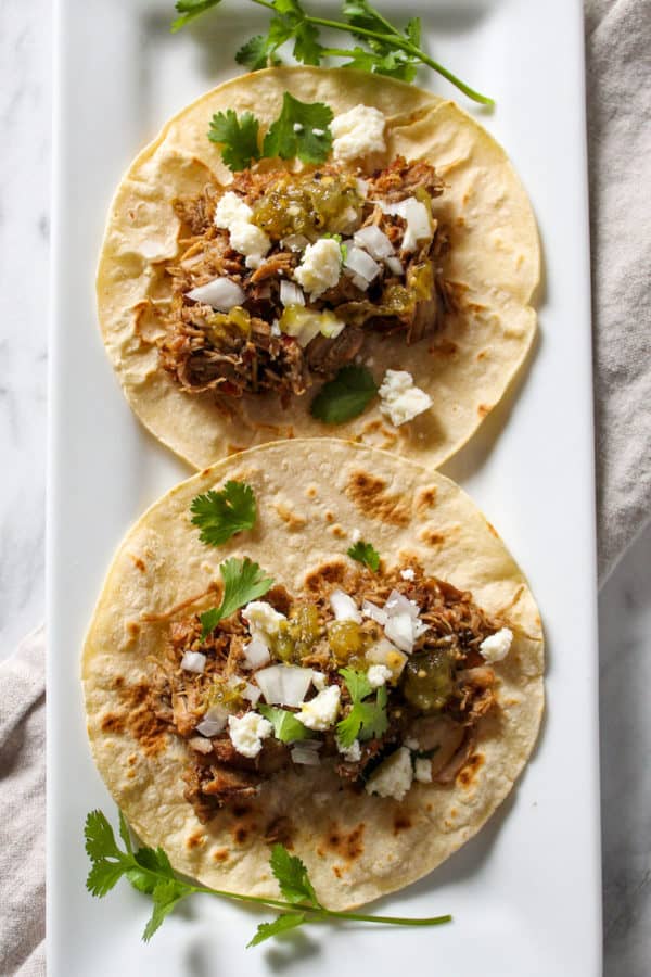 Tacos De Carnitas Recipe {pork Carnita Street Tacos}