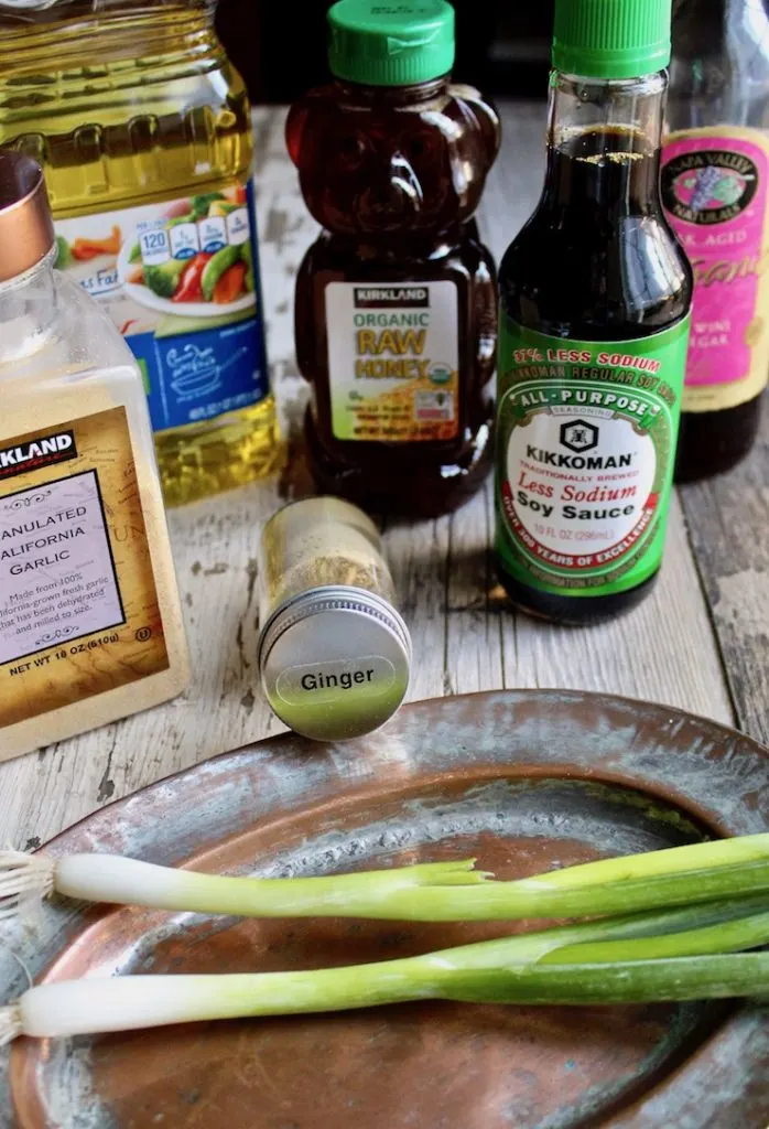 Flank steak marinade ingredients.