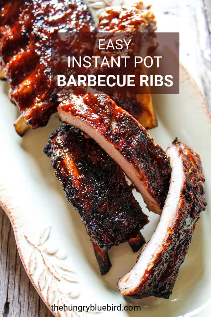 Easy Instant Pot Barbecue Ribs the hungry bluebird