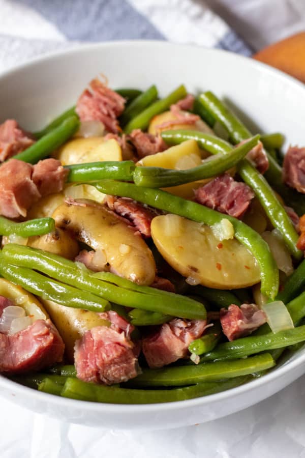 Country Green Beans, Potatoes and Ham in the Instant Pot Recipe