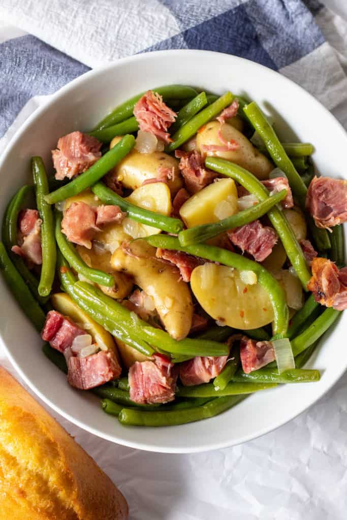 Country Green Beans, Potatoes and Ham in the Instant Pot Recipe