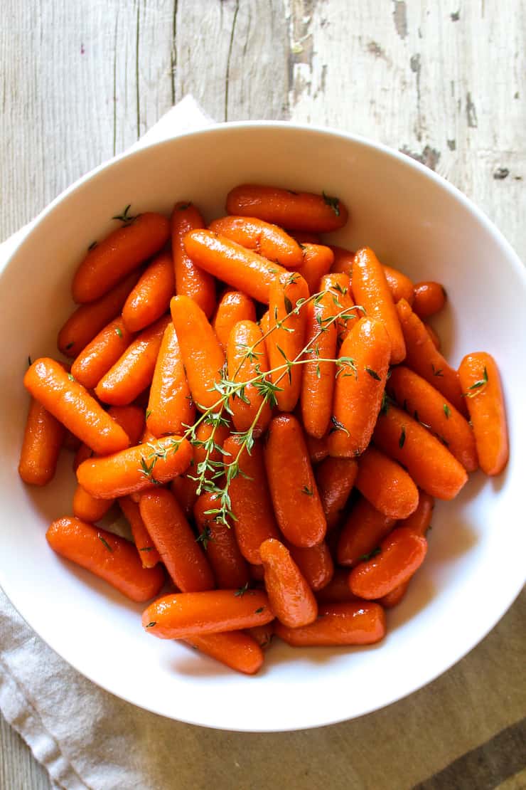 Honey Brown Sugar Glazed Carrots With Fresh Thyme   IMG 6677 