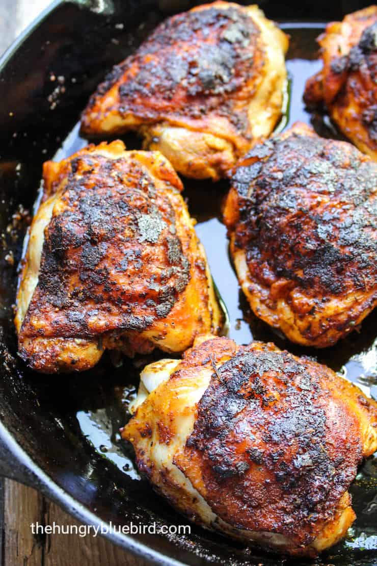 How to Make Cast Iron Skillet Cajun Chicken Thighs