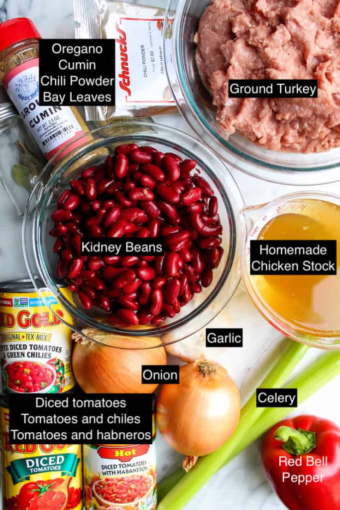 Healthy Ground Turkey Chili Recipe - the hungry bluebird