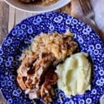 Braised Pork and Sauerkraut pin for Pinterest