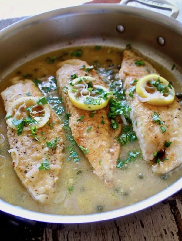 Tilapia Piccata with White Wine, Lemon and Capers Recipe