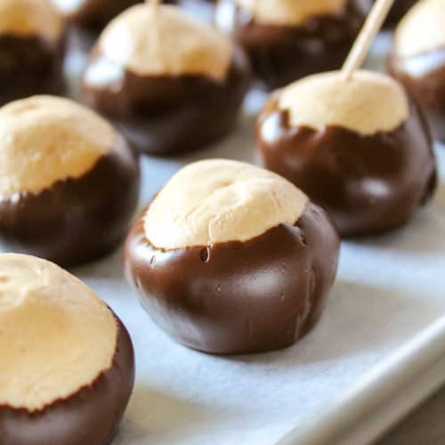 Classic Buckeyes Recipe (Chocolate Peanut Butter Balls)