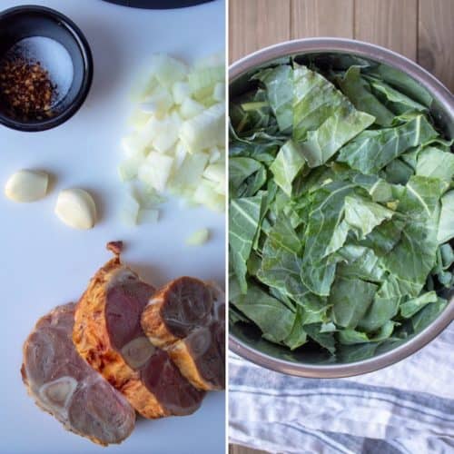 Instant Pot Collard Greens {Southern style with Ham} the hungry bluebird