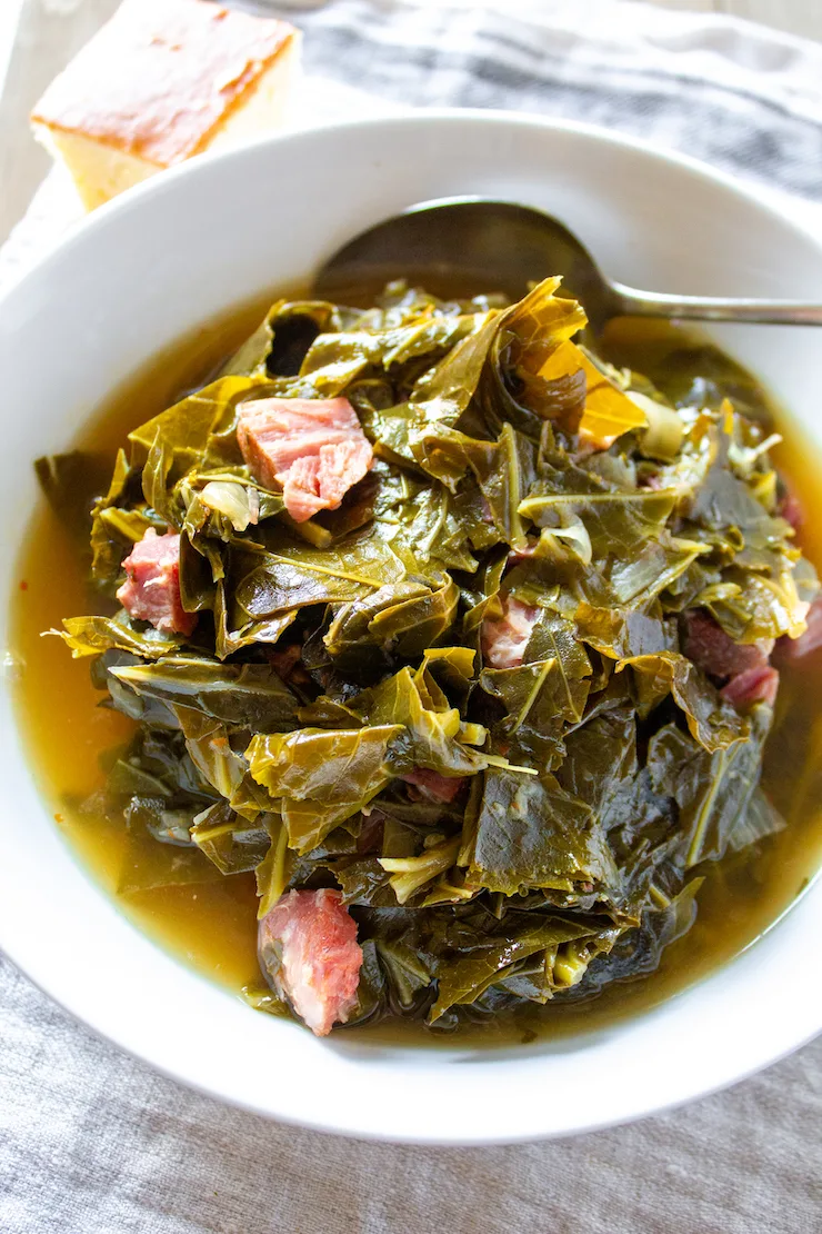 Instant Pot Southern Style Collard Greens The Hungry Bluebird