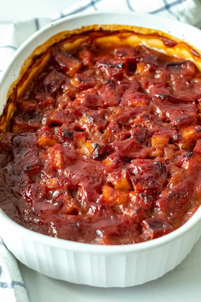 Easy Baked Beans with Bacon and Brown Sugar the hungry bluebird