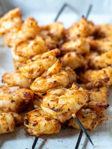 Grilled Harissa Shrimp skewers