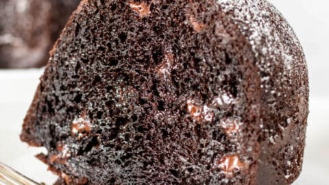 Easy Triple Chocolate Bundt Cake - the hungry bluebird