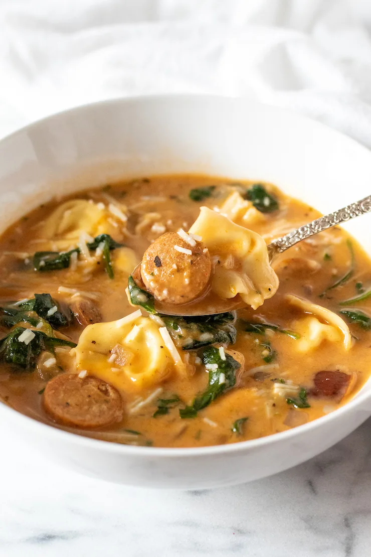 Easy Tortellini Soup Recipe - Spicy Southern Kitchen