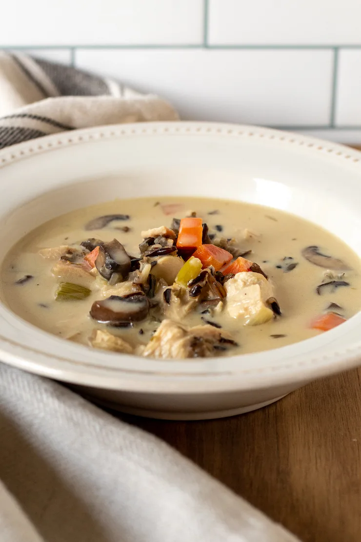 Creamy Chicken and Wild Rice Soup - Brooklyn Supper