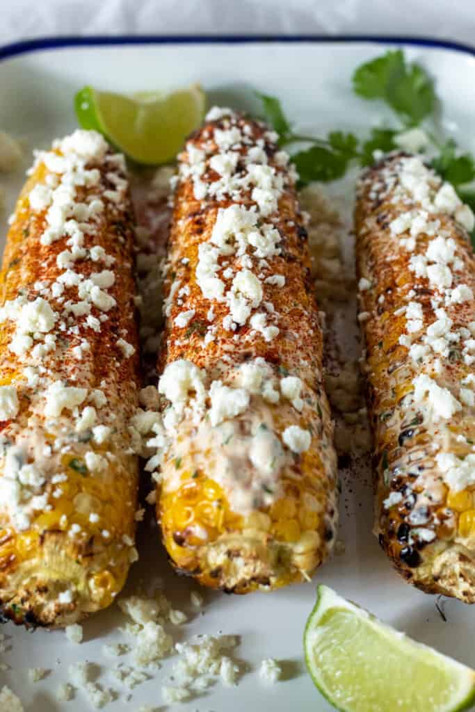 Grilled Mexican Street Corn (Elote Recipe) - The Hungry Bluebird