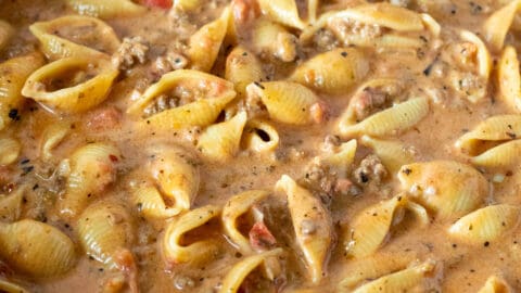 Ground Beef & Pasta Skillet